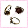 20 supports de bagues 12mm bronze