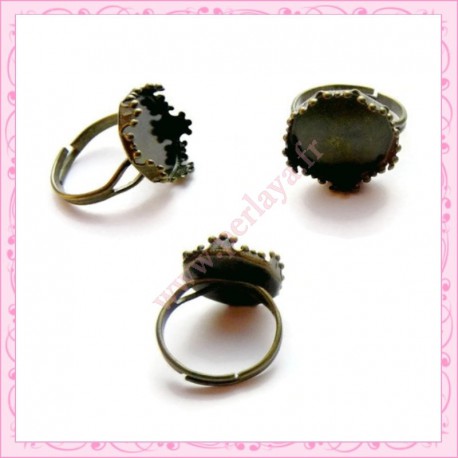 lot de 5 supports de bagues bronze