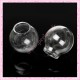 1 globe rond en verre double trou de 25mm