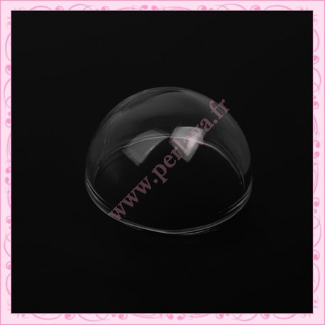 1 globe forme de dôme en verre de 24mm