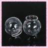 5 Globes en verre rond de 30mm 