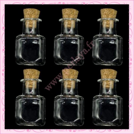 lot de 5 fioles carré