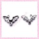  15 breloques chauve-souris en métal argentées 2.4cm
