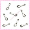  50 breloques cuillères en métal argentées 2cm