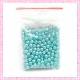 Lot de 200 perles nacrées en verre vert turquoise 4mm