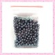 Lot de 200 perles nacrées en verre marron 4mm