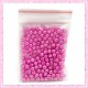 Lot de 200 perles nacrées en verre violette 4mm