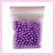 Lot de 200 perles nacrées en verre violette 4mm