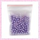 Lot de 200 perles nacrées en verre bleu 4mm