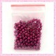 Lot de 200 perles nacrées en verre violette 4mm