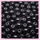 Lot de 200 perles nacrées en verre gris hématite 6mm