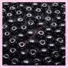  200 perles nacrées en verre gris hématite 6mm