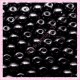 200 perles nacrées en verre noires 6mm