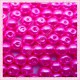 Lot de 200 perles nacrées en verre rose 6mm