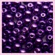 200 perles nacrées en verre violette 6mm