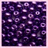  200 perles nacrées en verre violette 6mm