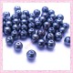  50 perles en verre nacrées 8mm gris hématite
