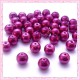  50 perles en verre nacrées 8mm rouge
