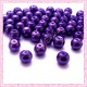  50 perles en verre nacrées 8mm violette