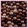 Mix de 150 perles nacrées en verre 8mm marron, caramel, chocolat