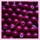 Lot de 100 perles en verre violette 8mm effet filament