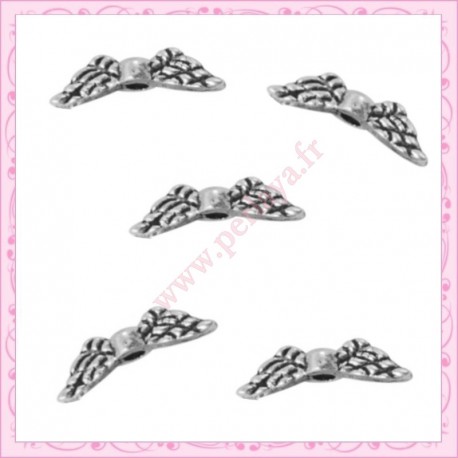 lot de 30 mini ailes argentés 