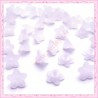 150 fleurs lucite en acrylique blanche
