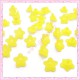 150 fleurs lucite en acrylique jaune