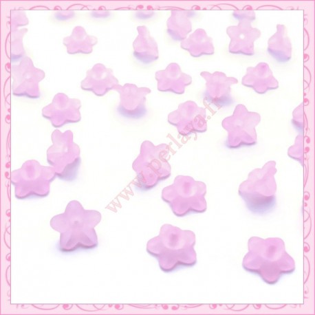 150 fleurs lucite en acrylique rose
