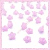 150 fleurs lucite en acrylique rose