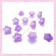 lot de 50 fleurs lucite violette 13mm