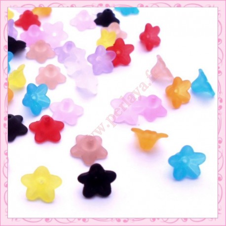 Mix de 500 fleurs lucite en acrylique