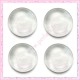 Lot de 20 cabochons en verre 25mm transparent