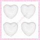 Lot de 20 cabochons en verre 25mm transparent