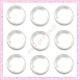 Lot de 20 cabochons en verre 20mm transparent