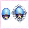 Cabochon en verre oval 18x25mm Tour Eiffel