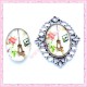 Cabochon en verre oval 18x25mm Tour Eiffel