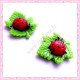 3 cabochons en résine coccinelle 2,5cm
