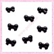  10 cabochons en résine noeud noir 1,5cm REF2044X10