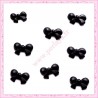  10 cabochons en résine noeud noir 1,5cm REF2044X10