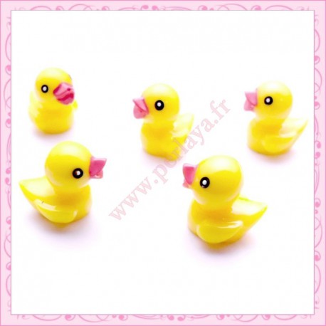 3 cabochons en résine canard 2cm REF2016X3