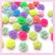 Mix de cabochons 50 fleurs 13mm en acrylique