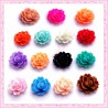 Mix de 15 cabochons fleurs 18mm