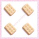  3 cabochons biscuit en résine 1,9cm