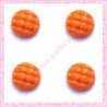  3 cabochons en résine brioche 1,5cm
