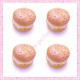  3 cabochons en résine brioche à la crème 1,5cm