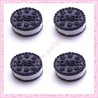  3 cabochons en résine biscuit à&nbsp;la crème 1,3cm
