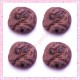  3 cabochons en résine cookie au chocolat 2cm