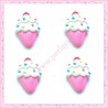  3 cabochons en résine glace à&nbsp;la crème 2,1cm