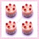  3 cabochons gateau en résine 1,6cm